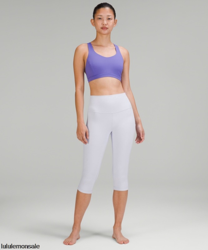 Lululemon Damen DELULU105 | Ausrichten Hochhaus Crop 17 Pastellblau